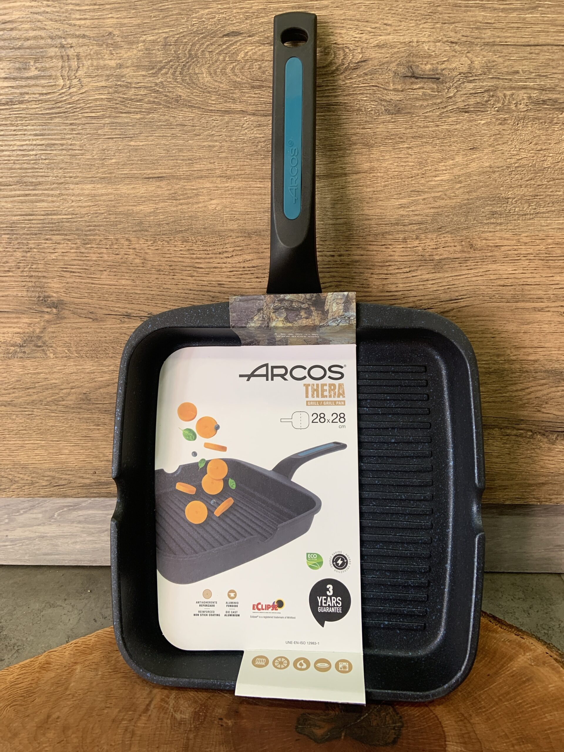 Grill antiadherente Arcos Thera 28x28cm